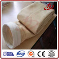 P84 pleated big dust collecting clamp snap band filter bag